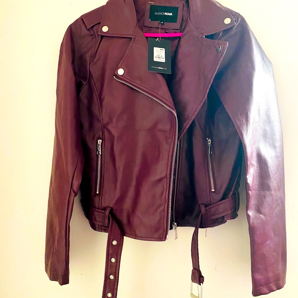 Fashion Nova Vegan Leather Jacket